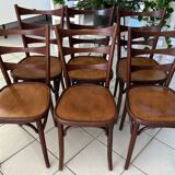 Suite 6 chaises de Bistrot vintage années 1960