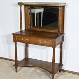 Table console en merisier, style Louis XVI, fin XIXème