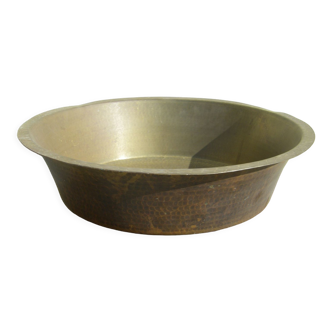 Old copper basin, hand-hammered