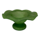 Vintage hand-blown glass fruit bowl