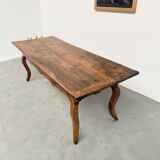 19th century walnut drapery table 2m1