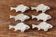 Set of 6 silver-plated fish knife rests