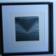 Tableau Vintage Art Optique - Victor Vasarely - Frame 40x40cm