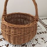 Three little wicker baskets