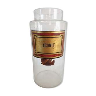 Pharmacy jar aconit