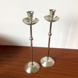 Pair of silver candlesticks