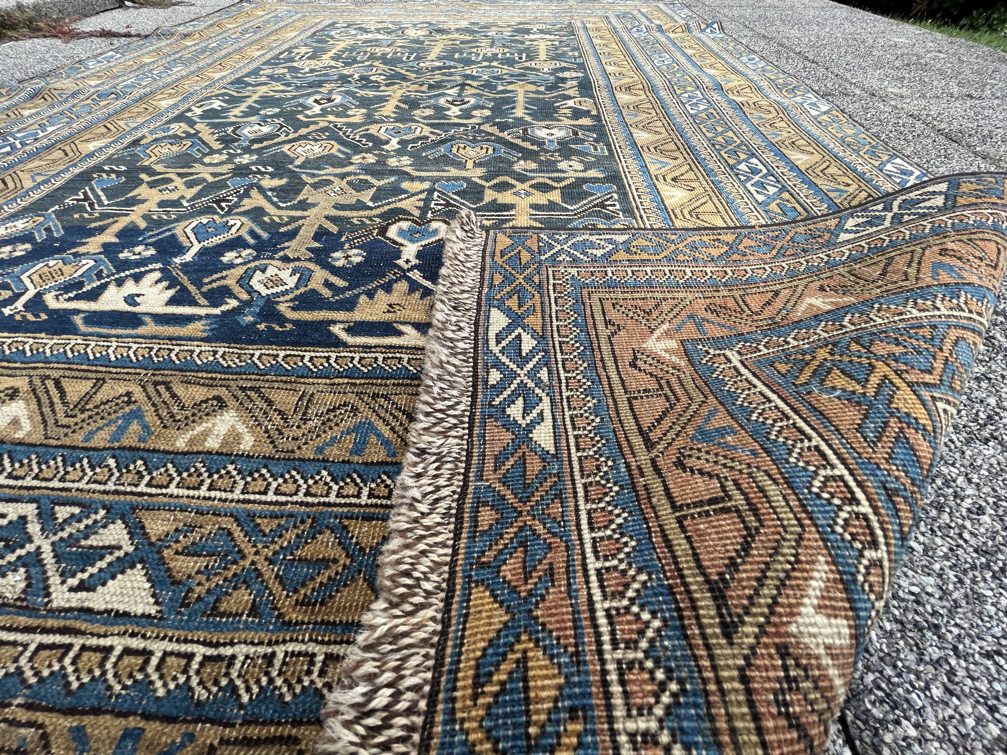 Antique Caucasian Shirvan Carpet