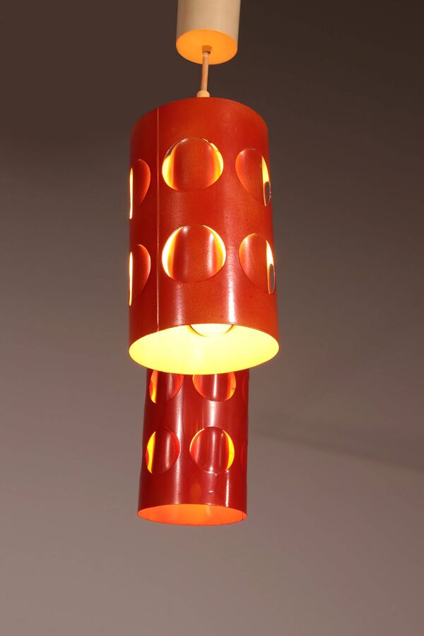 Lampe à pendentif Raak Amsterdam Space Age – design néerlandais emblématique