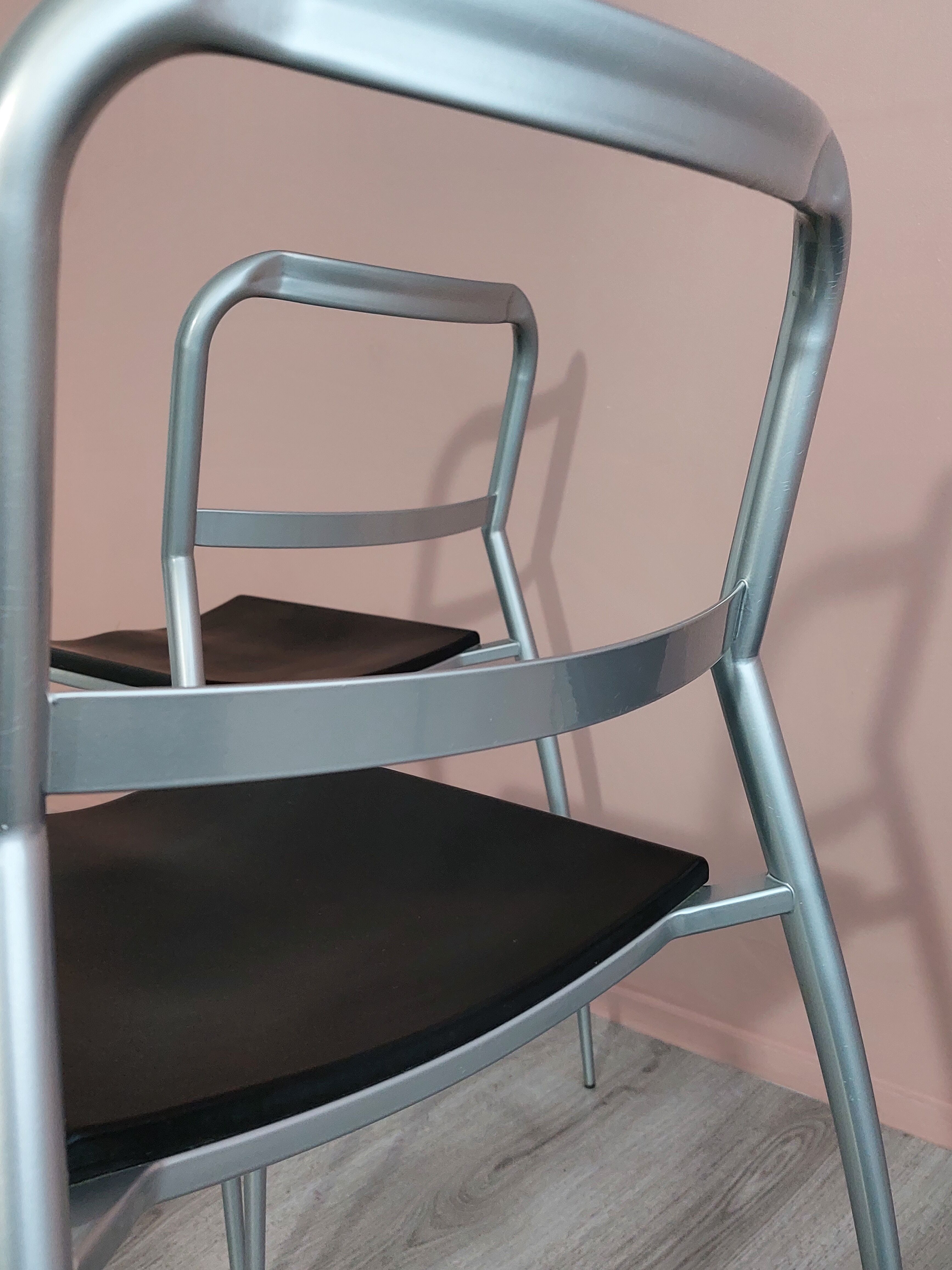 Postmodern Dining Chairs by Maurizio Peregalli for Zeus Collezione 1980's.