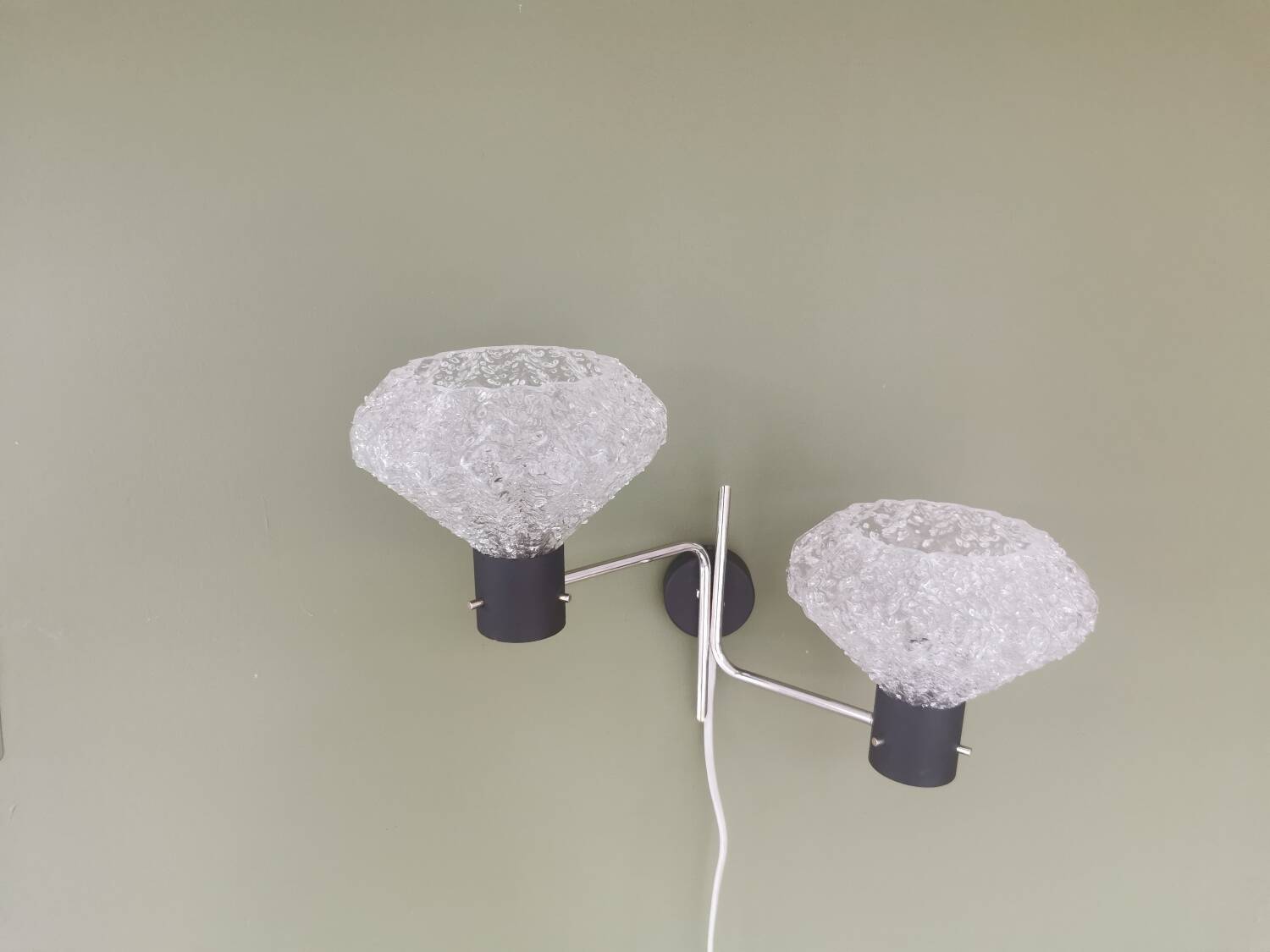 Vintage double wall light from the 60s