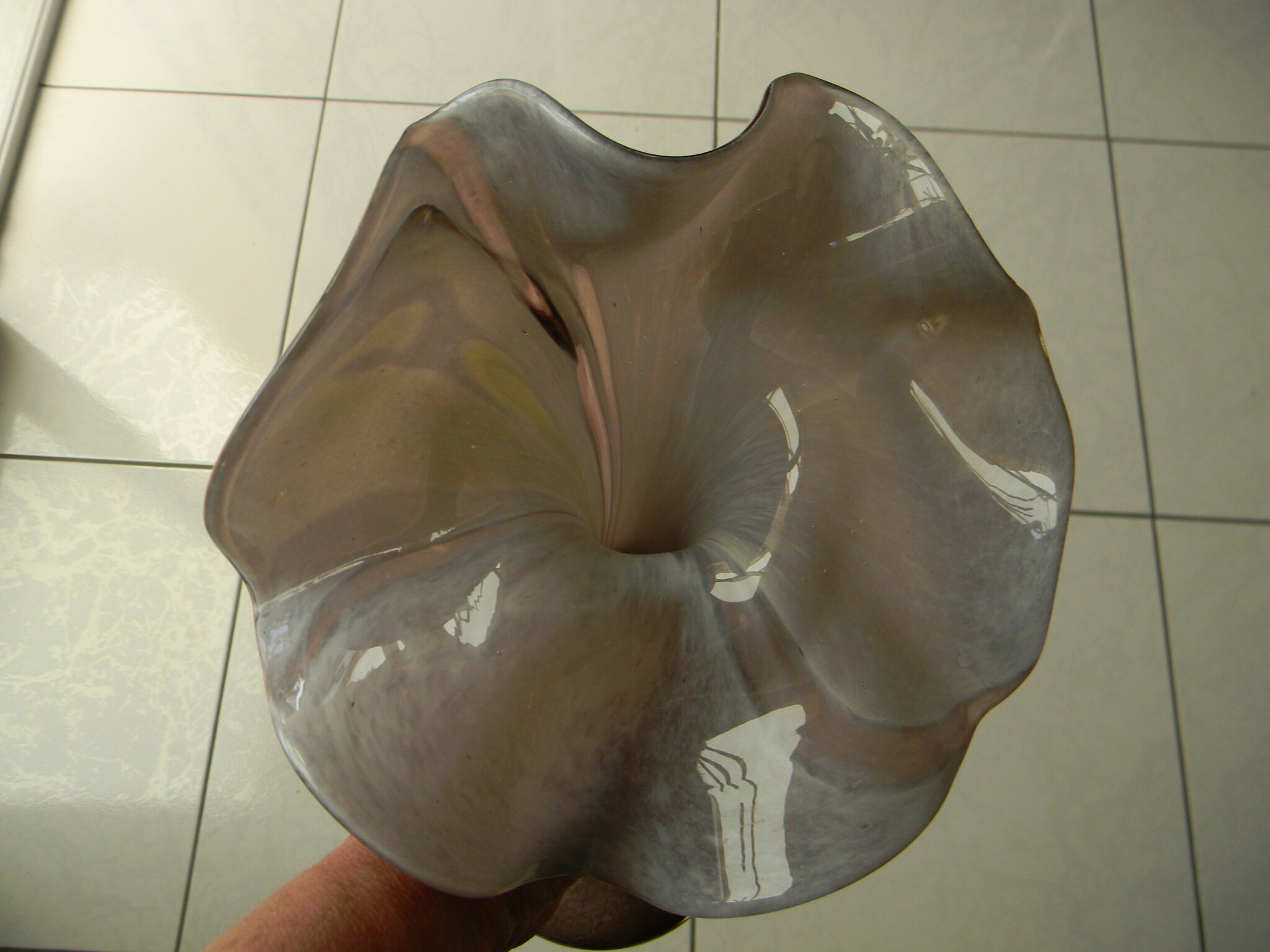 Vase corolle cristallerie de la rochere