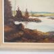 Painting „The Autumn Pond”, Scandinavian design, 1970s