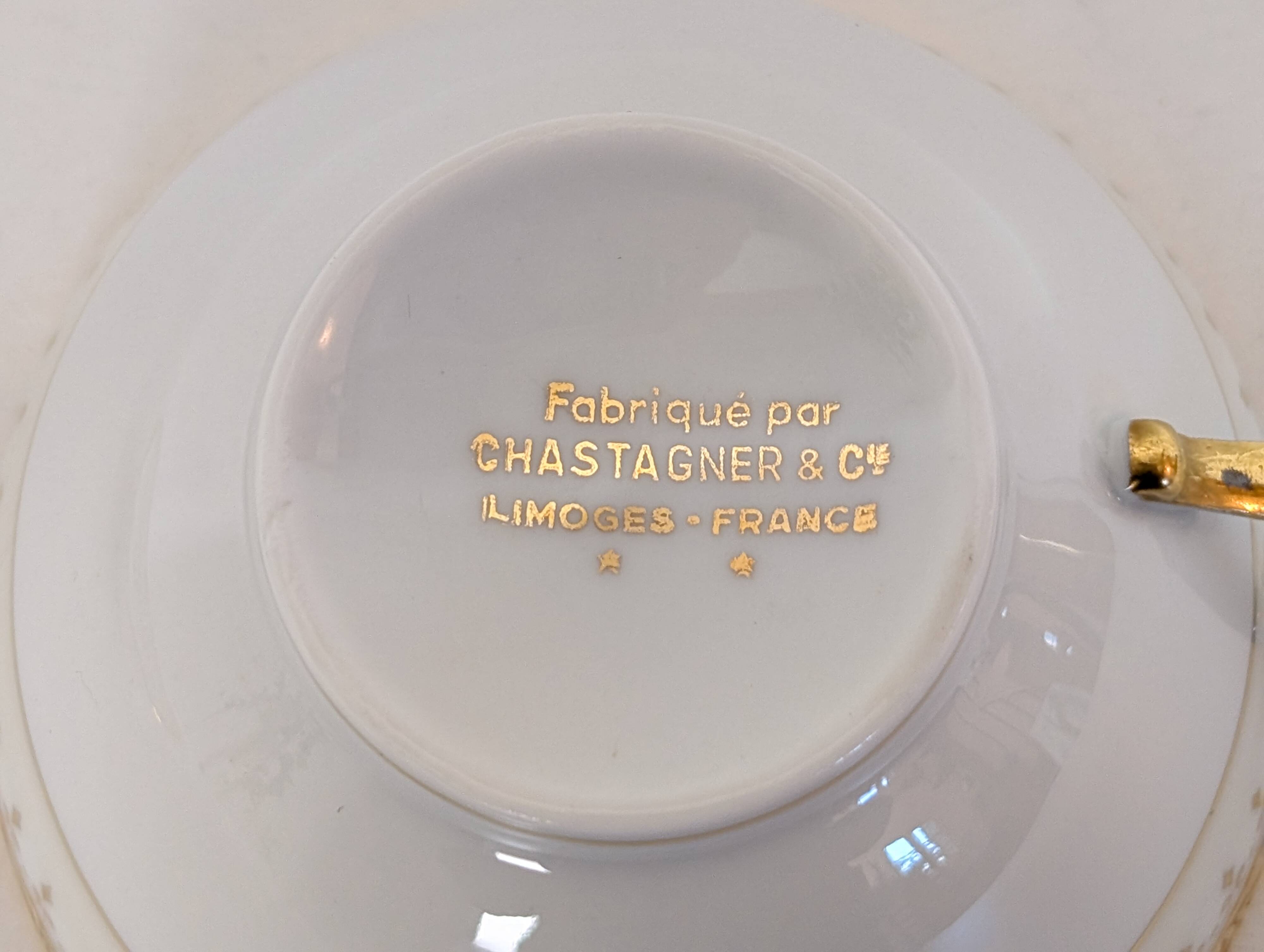 Chastagner Limoges coffee service