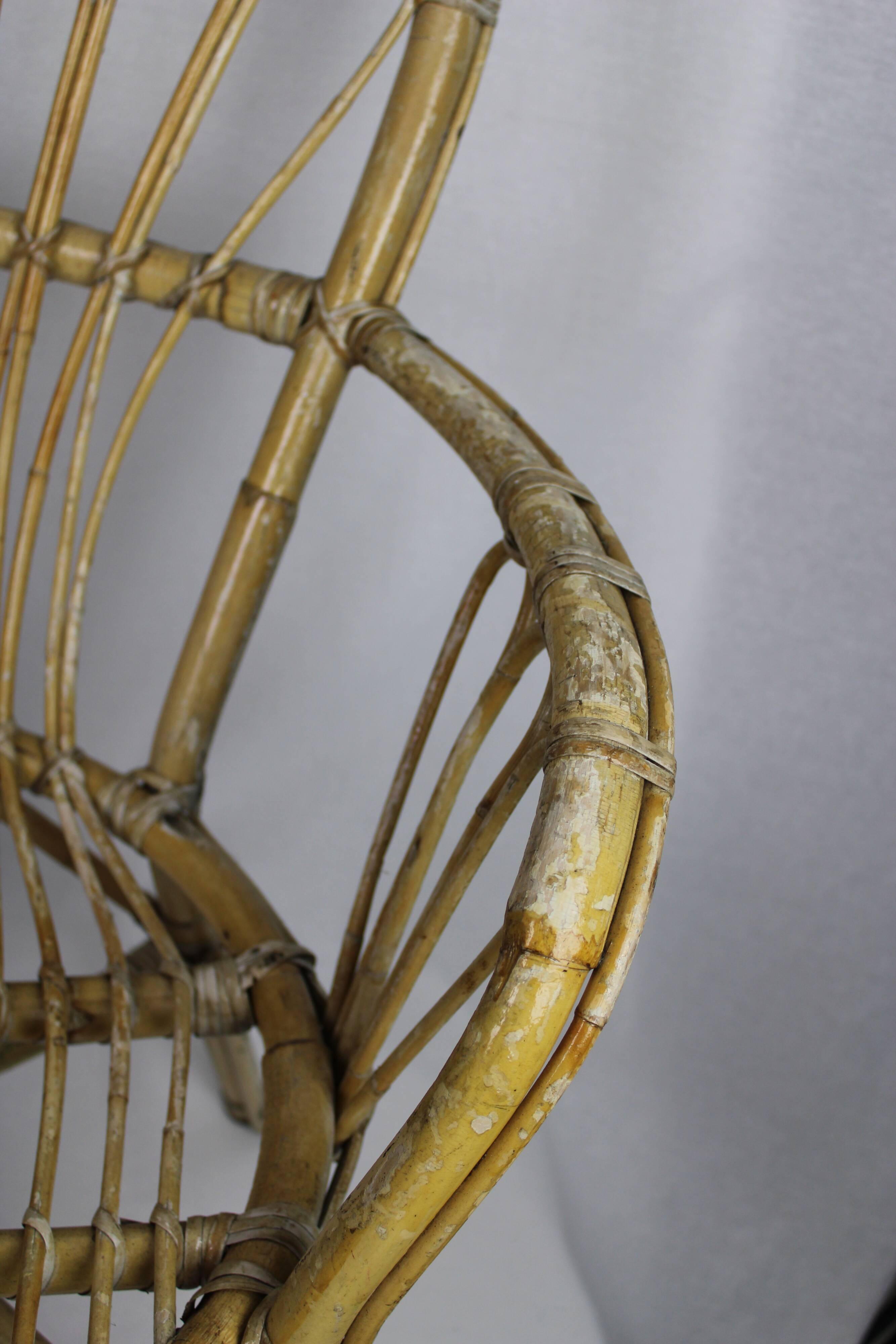 Rattan armchair