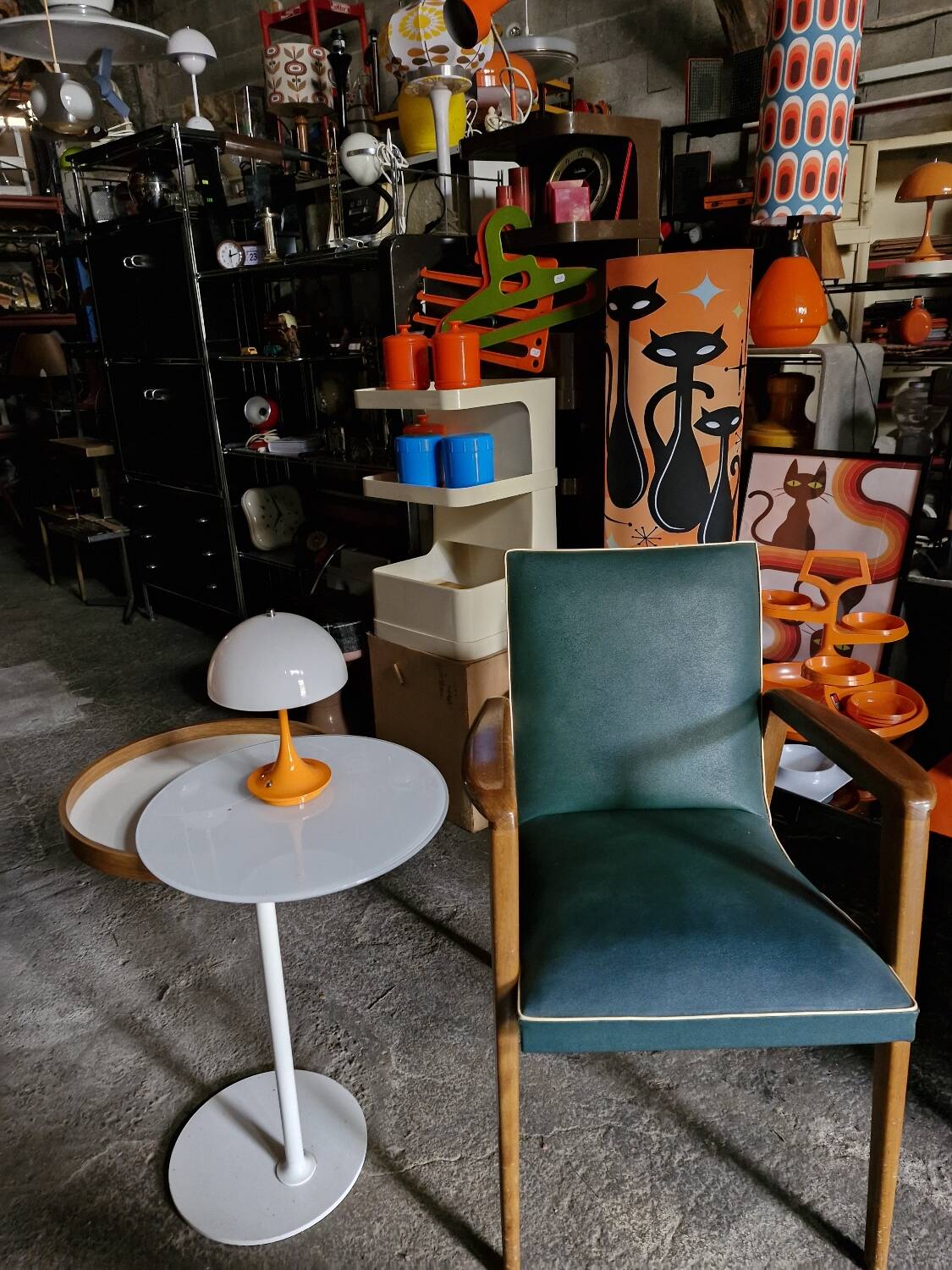 Rare 1950's pair of scandinavian design bridges armchairs
