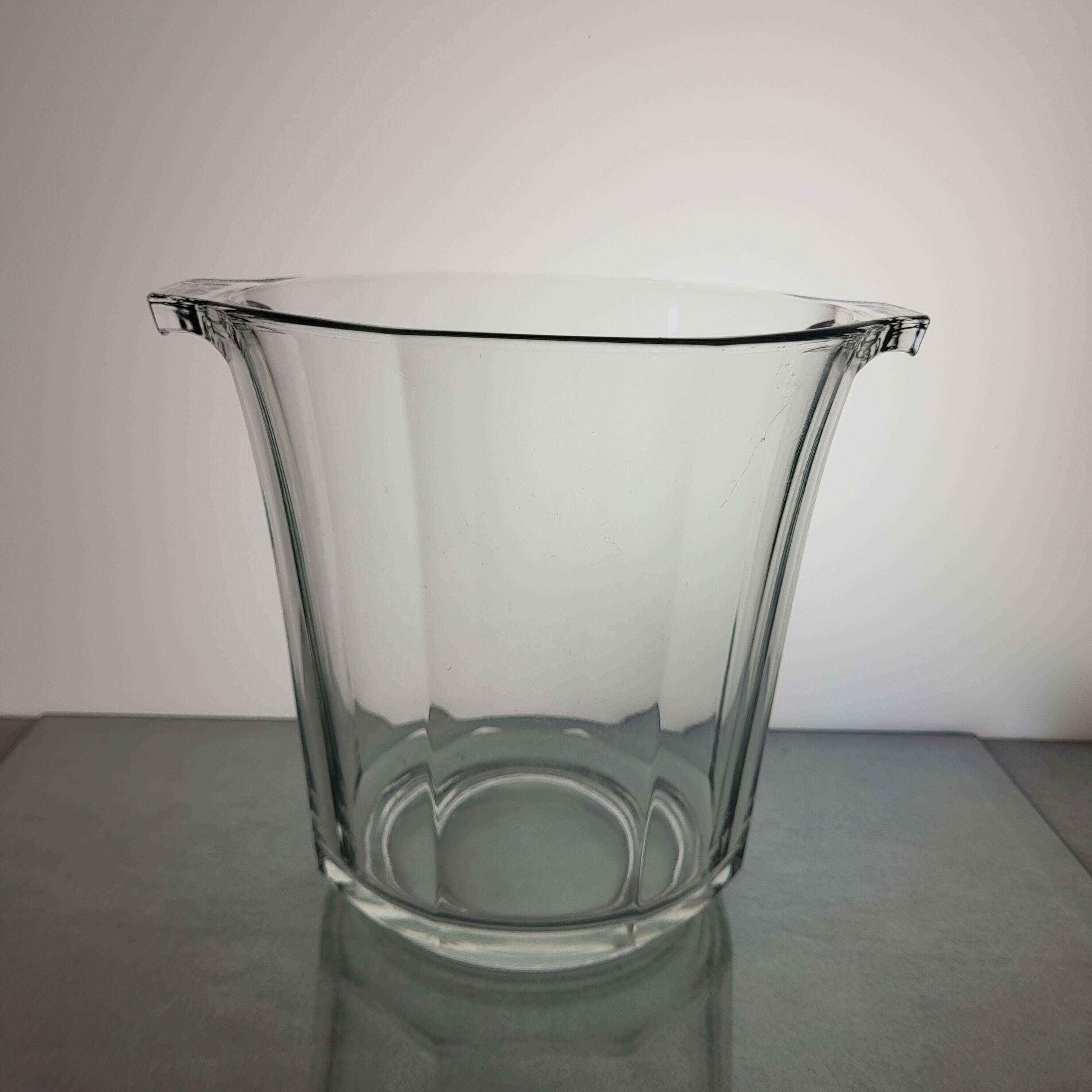 Glass champagne bucket