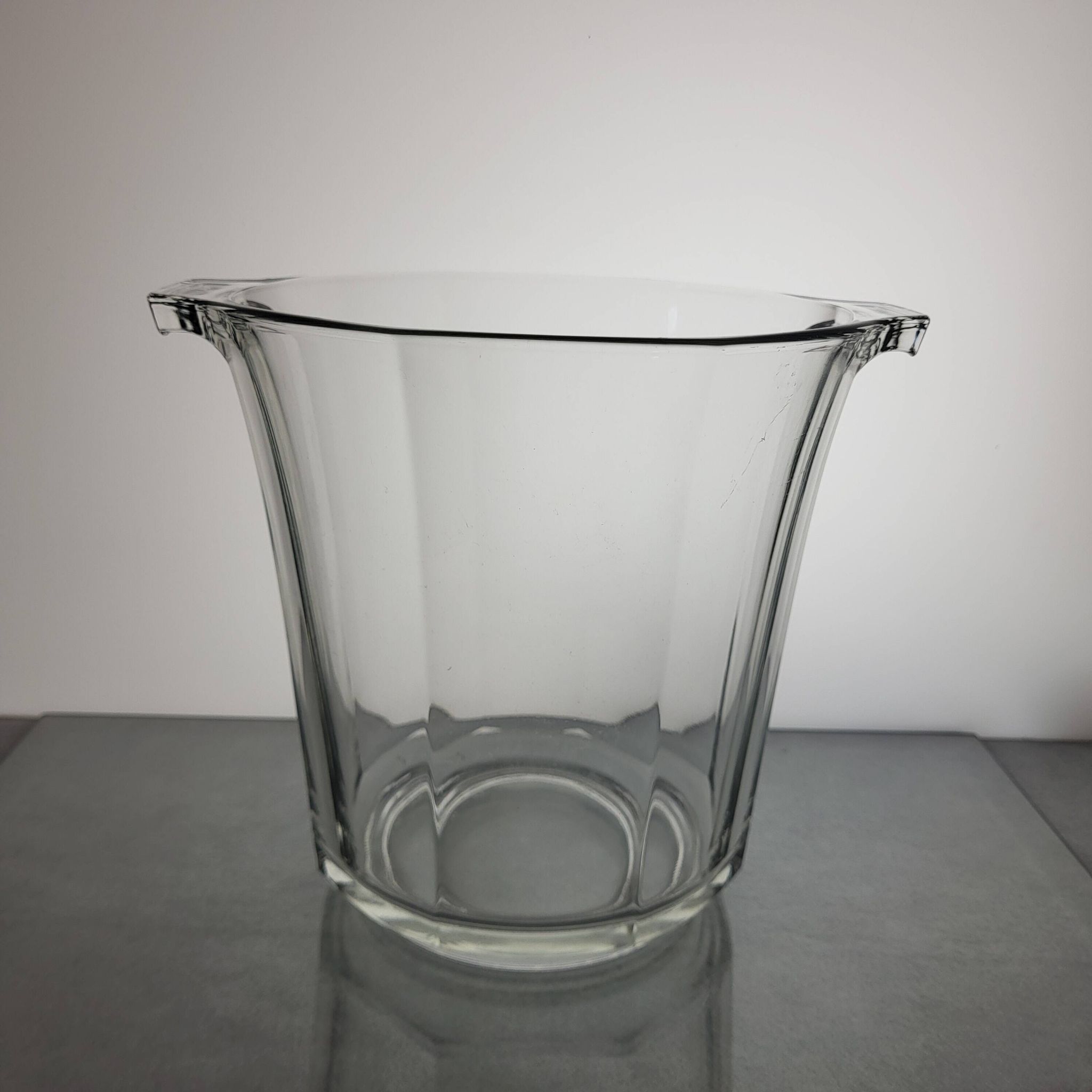 Glass champagne bucket