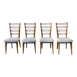 Set of 4 Monobloc chairs from the 60s