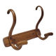 Double Bistro Coat Rack Curved Wooden Hanger Early 20th Century
