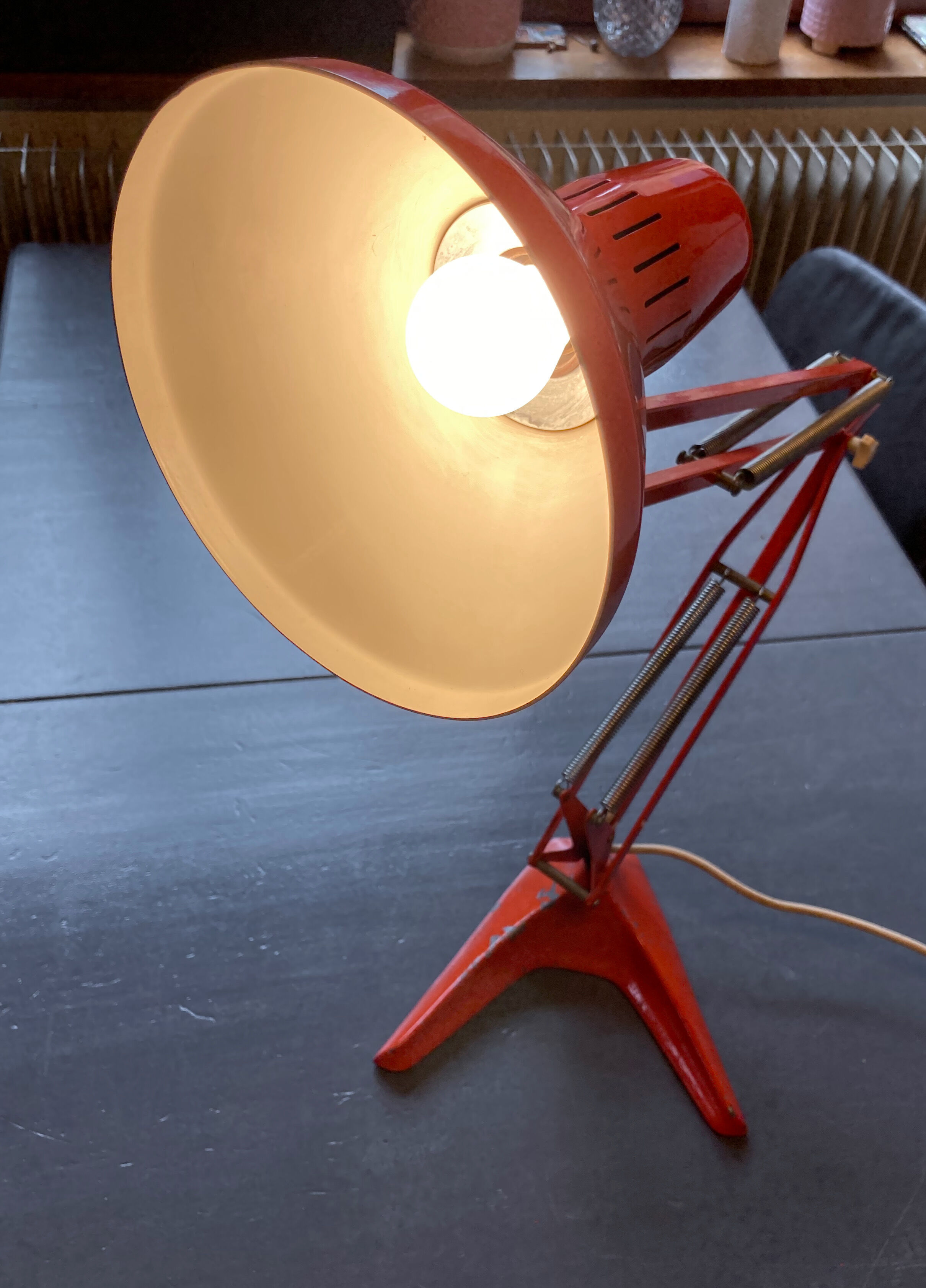 Lampe vintage  industriel de travail Sweden