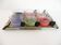 Set of 6 vintage 1970s design plastic cups