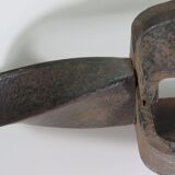 Hand forged vintage and brutalist candlestick