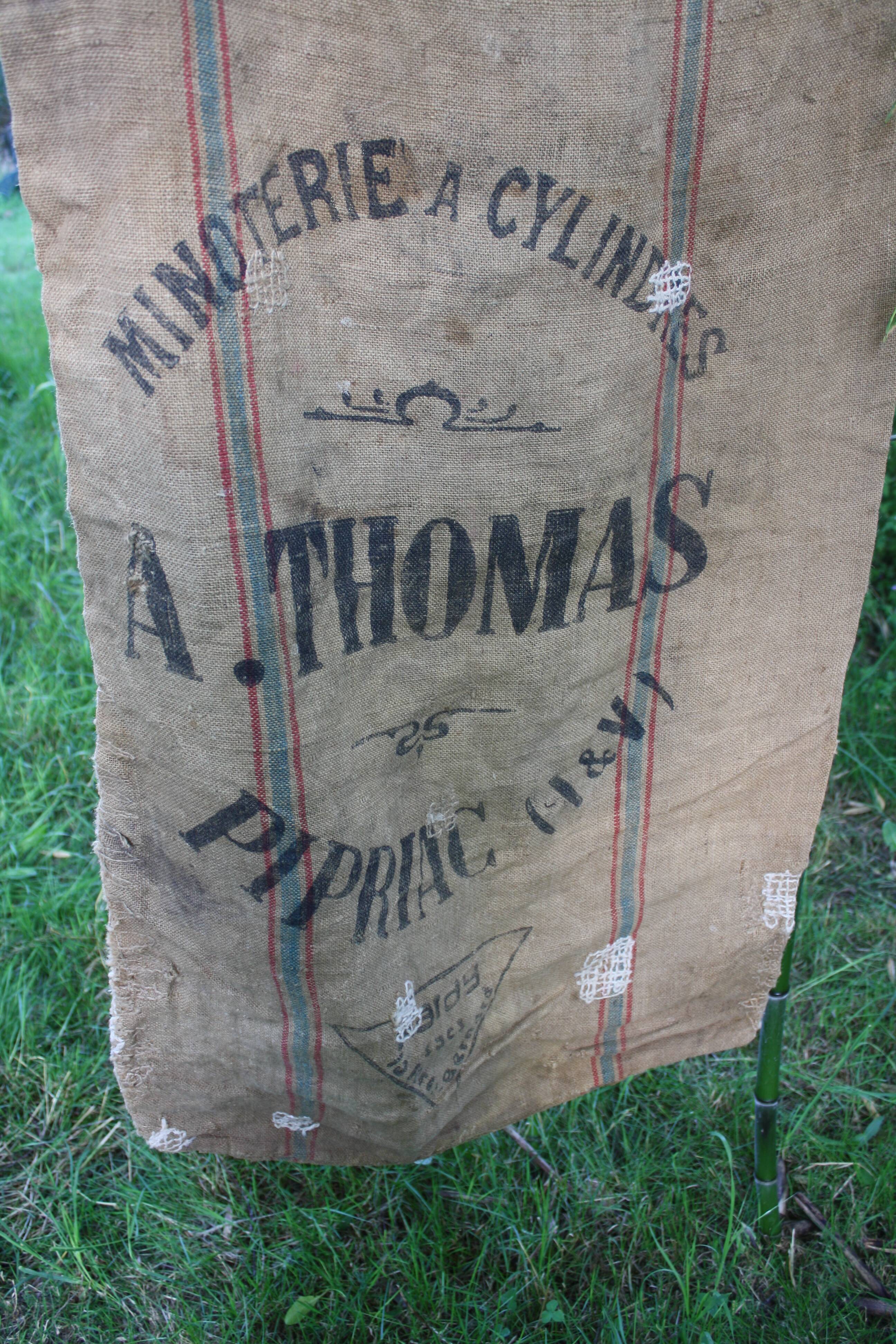 Burlap sack flour mill Thomas Brittany