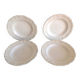 Four soup plates Ivory service/Faienceries de Sarreguemines/vintage 50