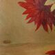 Oil on canvas vase with dalhias framed