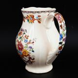 Pichet en porcelaine motif floral San Claudio vintage