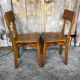 Pair of bistro chair luterma vintage wood