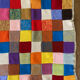 Granny Square Multicolor Crochet Old Wool Blanket