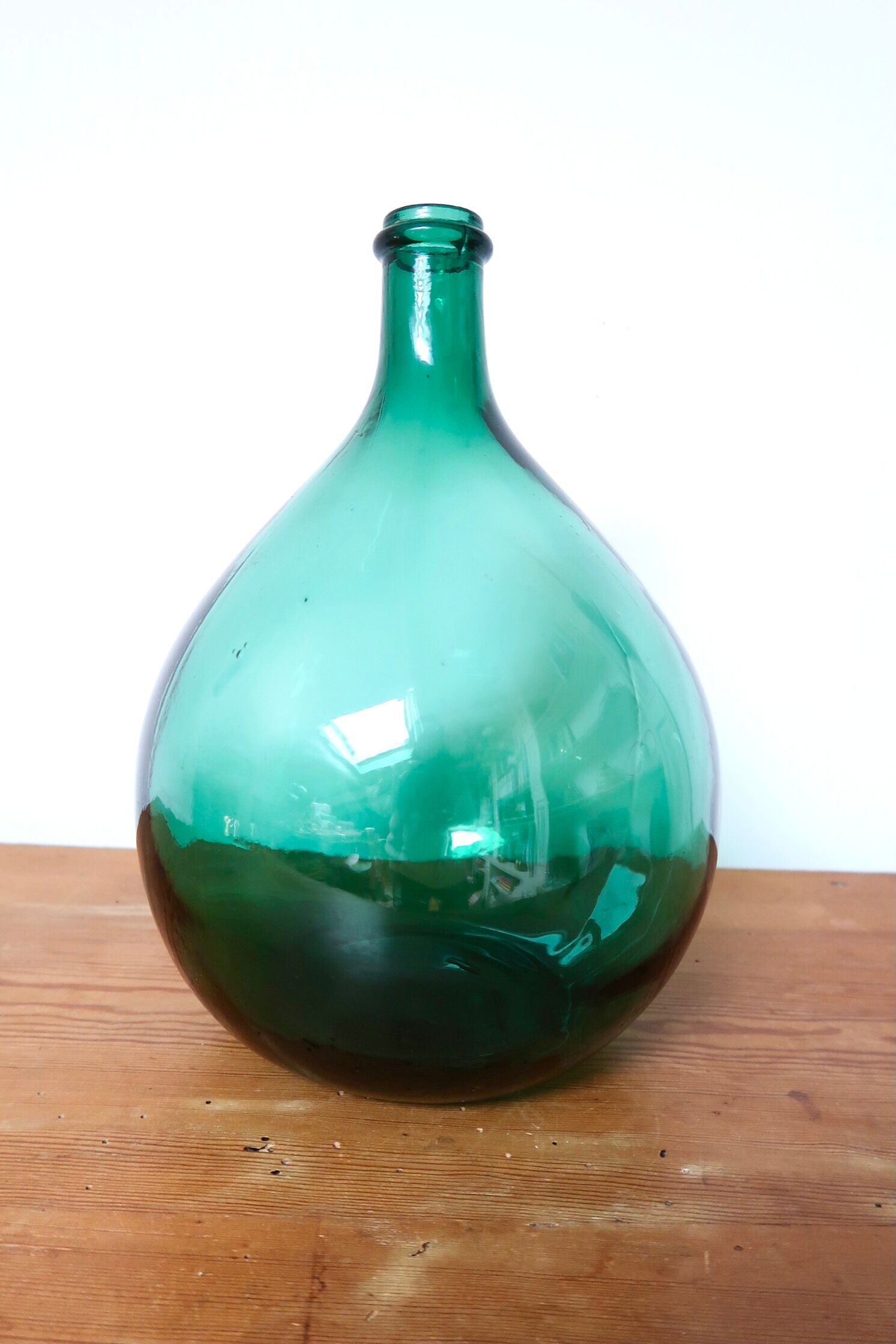 5 litre blue demijohn glass canister