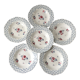 set of 6 hollow plates Digoin Sarreguemines model "Bastia" years 30-40