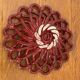 Antique fruit basket in woven ceramic Vallauris