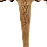 Regency style dining table in veneer and solid oak 20th century