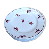 Lot de 4 assiettes plates