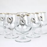6 glasses of cognac "N"