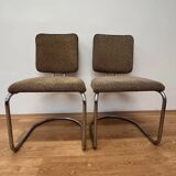 Quatre chaises Bauhaus en acier tubulaire chromé, conçues par Fritz August Breuhaus/Thonet - 1930