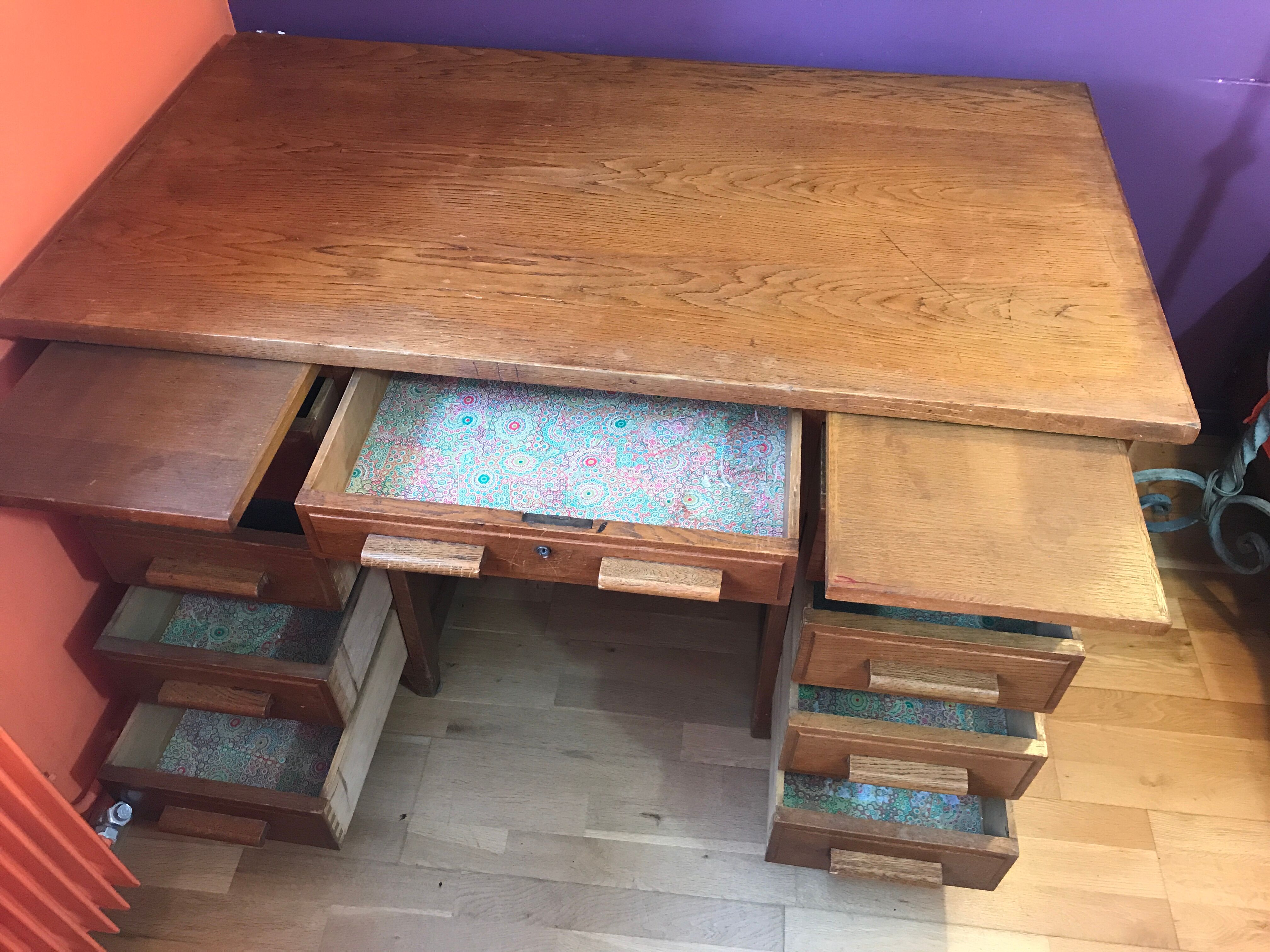 Desk master school or administration 1950 vintage