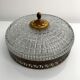 Ceiling lamp old gold crystal Lucien Gau