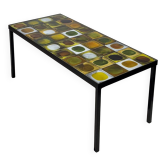 Table basse en céramique par Roger Capron