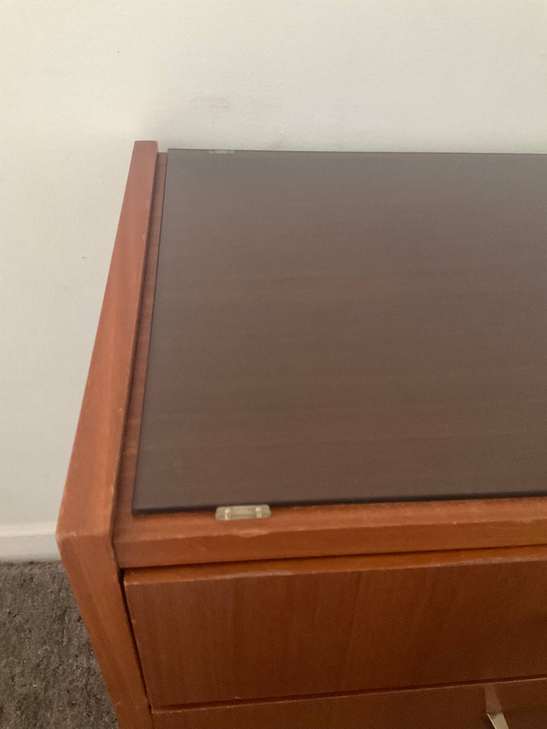 Scandinavian teak bedside table from the 60s and 70s