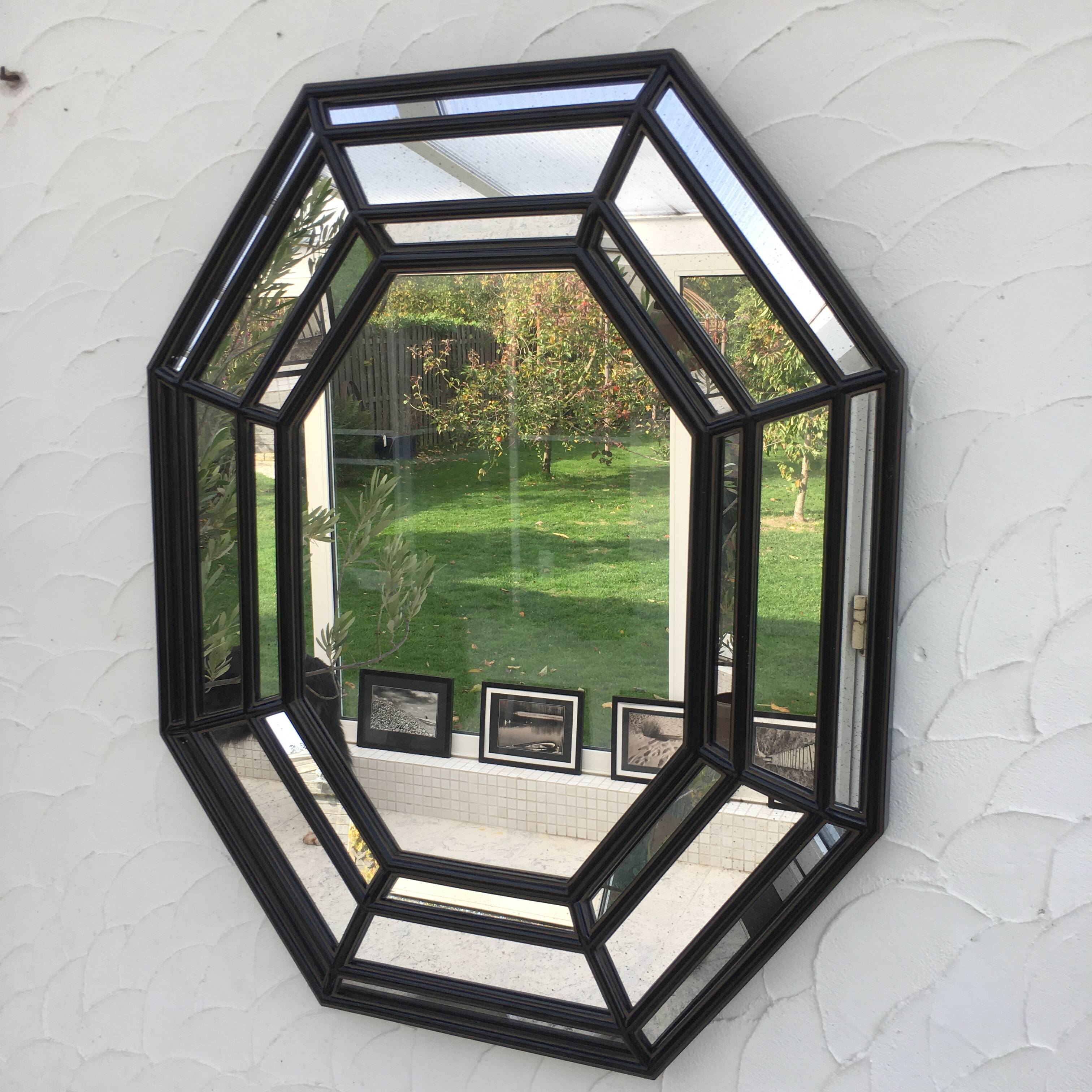 Octagonal mirror with glazing bars