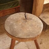 Handmade solid wood tripod stool