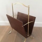 Magazine rack with claw feet. Maison Jansen
