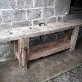 Old in solid beech workbench 237 cm