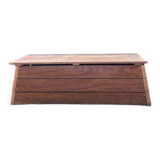 Large vintage wooden chest gymnast plinth