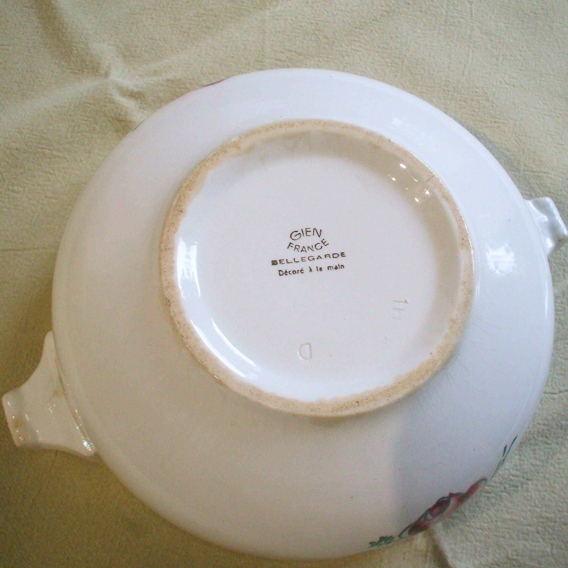 Gien earthenware soup tureen