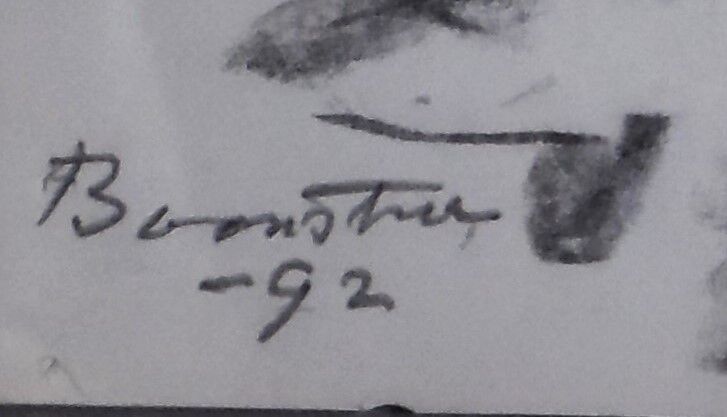 Original abstract drawings by KLAAS BOONSTRA